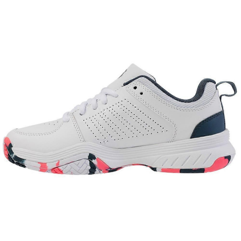 K-Swiss Kids Court Express Tennis Shoes - White/Stargazer/Neon Blazer - main image