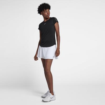 Nike Womens Dri-FIT Tennis Skirt - White/Black - main image