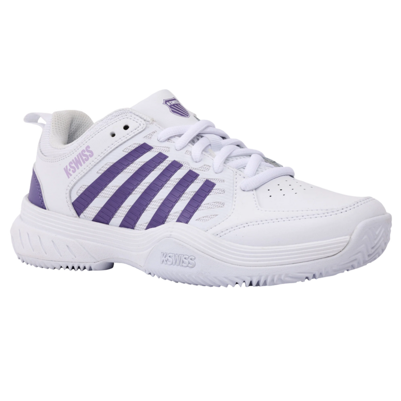 K-Swiss Womens Court Express 2 Tennis Shoes - White / Purple Haze/ Neon Lavender - main image