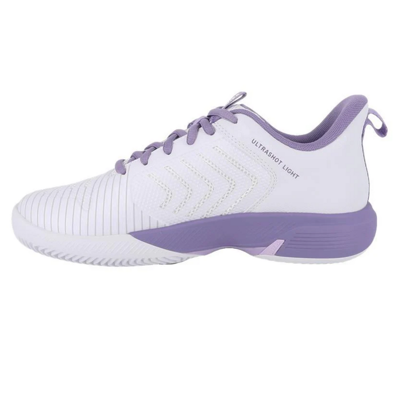 K-Swiss Womens Ultrashot Light Tennis Shoes - White / Purple Haze / Neon Lavender - main image