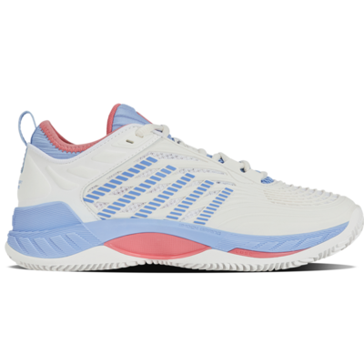 K-Swiss Womens Hypercourt Supreme 2 Tennis Shoes -Bright White /Open Air /Strawberry Ice - main image