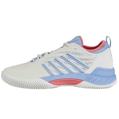 K-Swiss Womens Hypercourt Supreme 2 Tennis Shoes -Bright White /Open Air /Strawberry Ice - main image