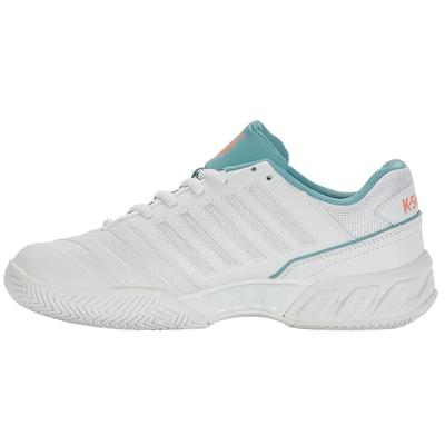 K-Swiss Womens Bigshot Light 4 Tennis Shoes - White/Nile Blue - main image