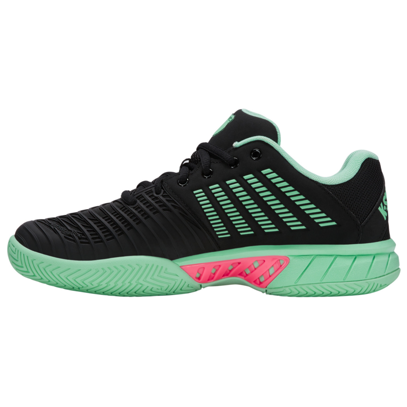 K-Swiss Womens Express Light 3 Tennis Shoes - Black/Neon/Pink - main image