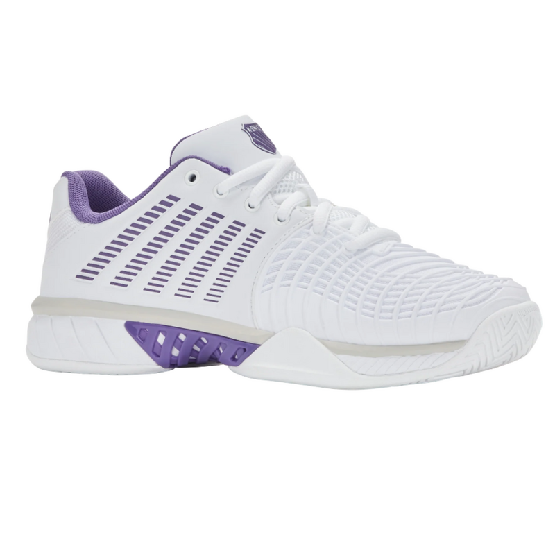 K-Swiss Womens Express Light 3 Tennis Shoes - White/Purple Haze/Neon Lavender - main image