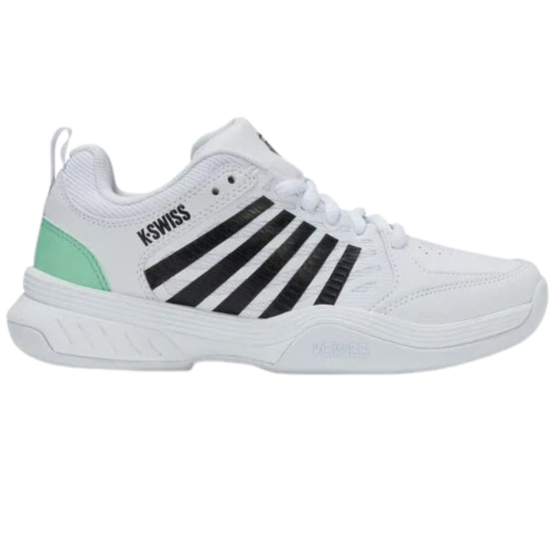 K-Swiss Womens Court Express 2 Carpet Tennis Shoes - White/ Neon Mint/ Black - main image
