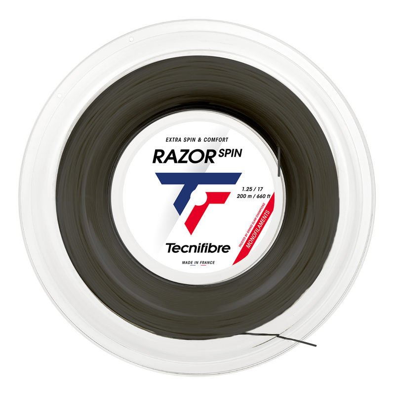 Tecnifibre Razor Spin Tennis String 200m Reel- Carbon - main image