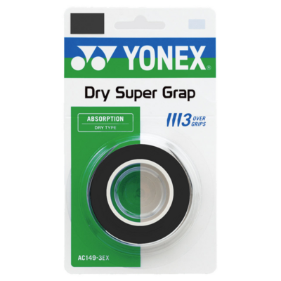 Yonex AC1493EX Super Grap Dry Grips (Pack of 3) - Black - main image