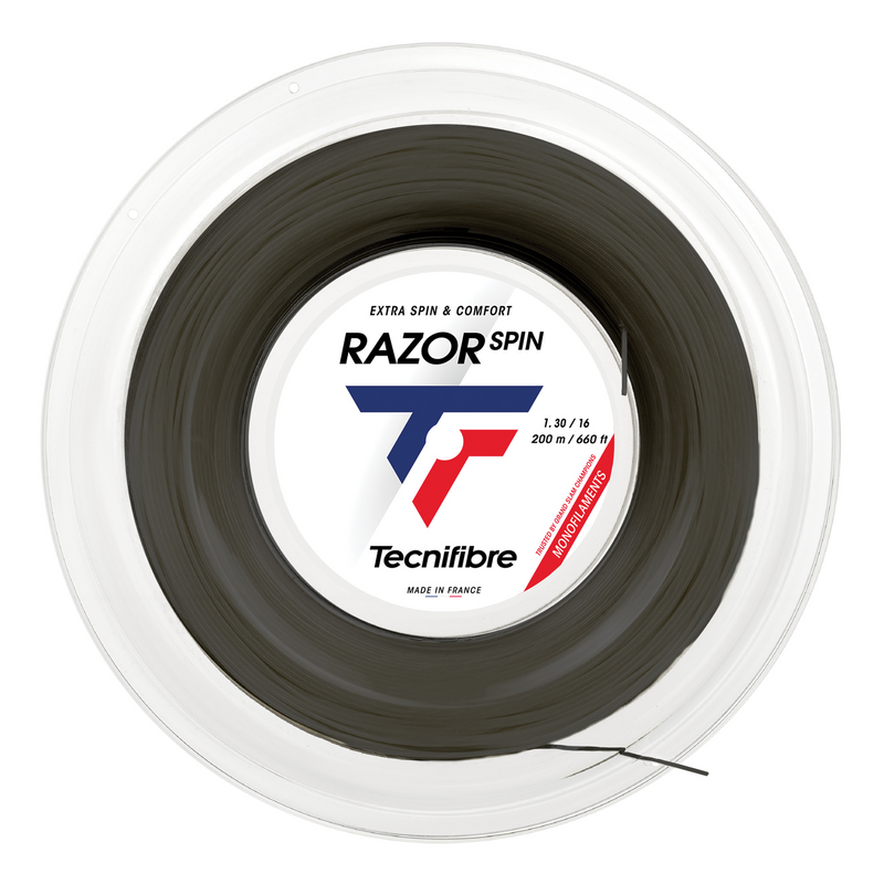 Tecnifibre Razor Spin Tennis String 200m Reel- Carbon - main image