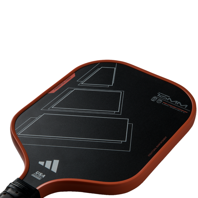 Adidas RX Team Control 2025 Pickleball Paddle-Black/Orange - main image