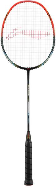 Li-Ning Black Iron Badminton Racket [Strung] - Black /Red - main image