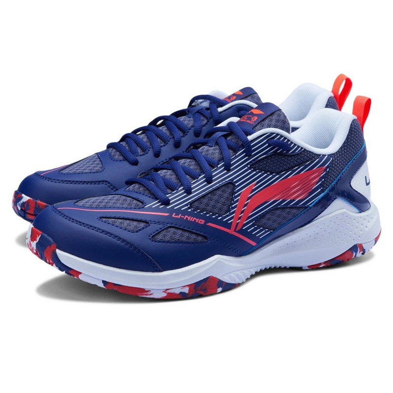 Li-Ning Mens Swift Wind Lite Badminton Shoes - Blueprint/Neon Fushi - main image