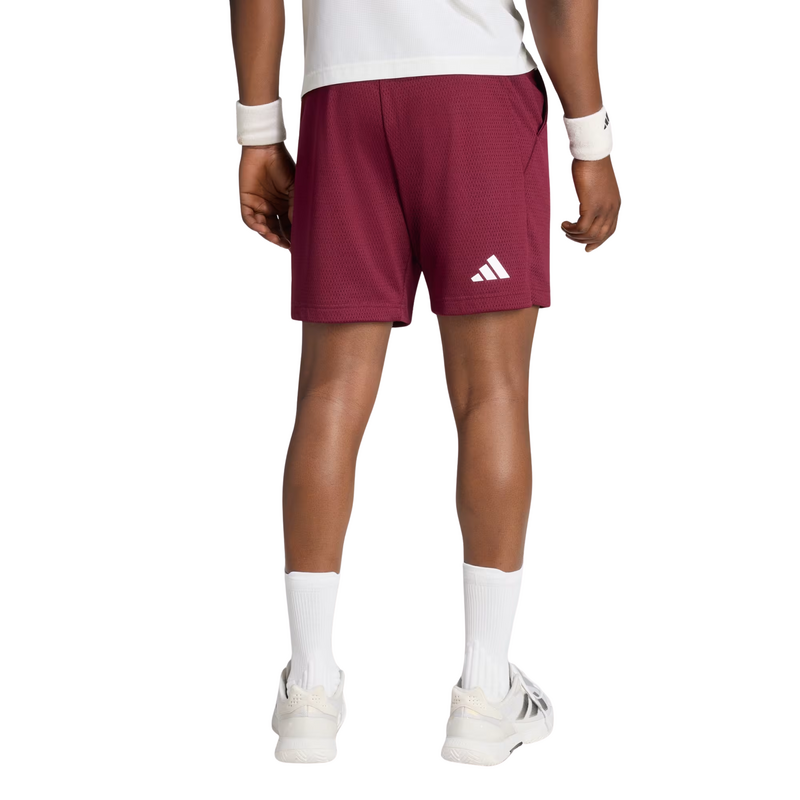 Adidas Mens Tennis 7 Inch Shorts - Maroon - main image