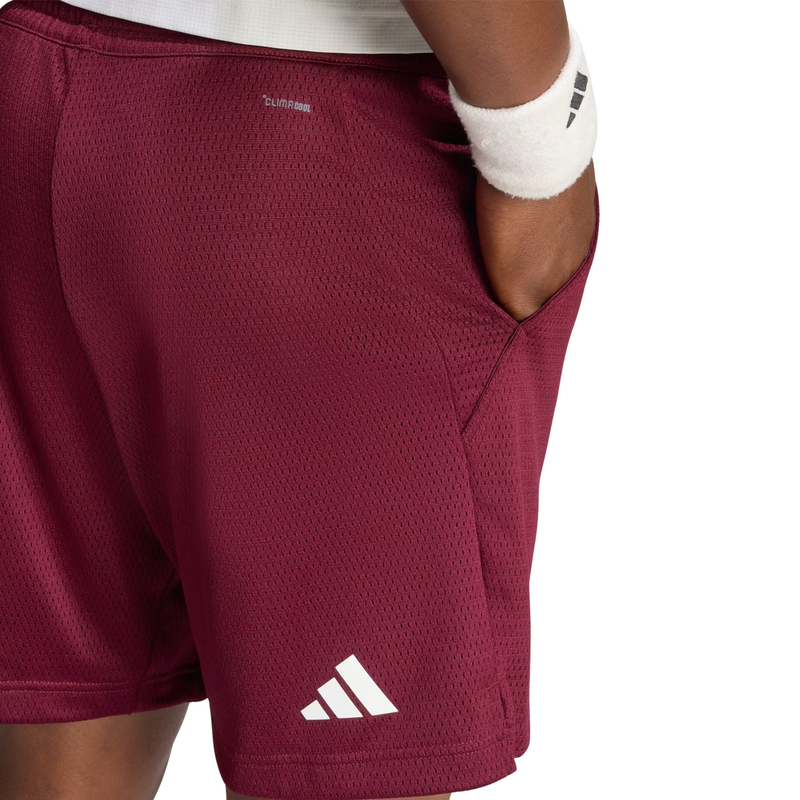 Adidas Mens Tennis 7 Inch Shorts - Maroon - main image