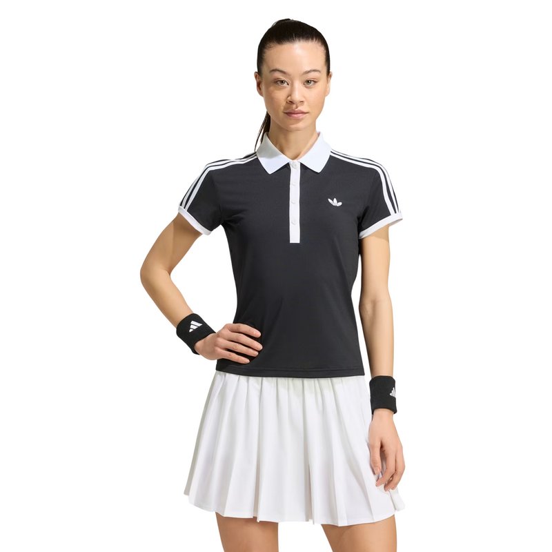 Adidas Womens Classics Polo Shirt - Black - main image