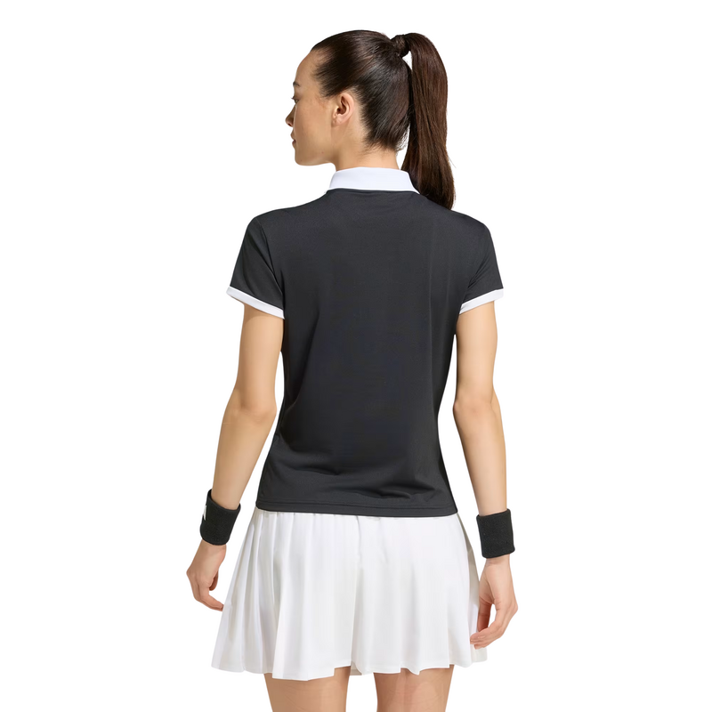 Adidas Womens Classics Polo Shirt - Black - main image