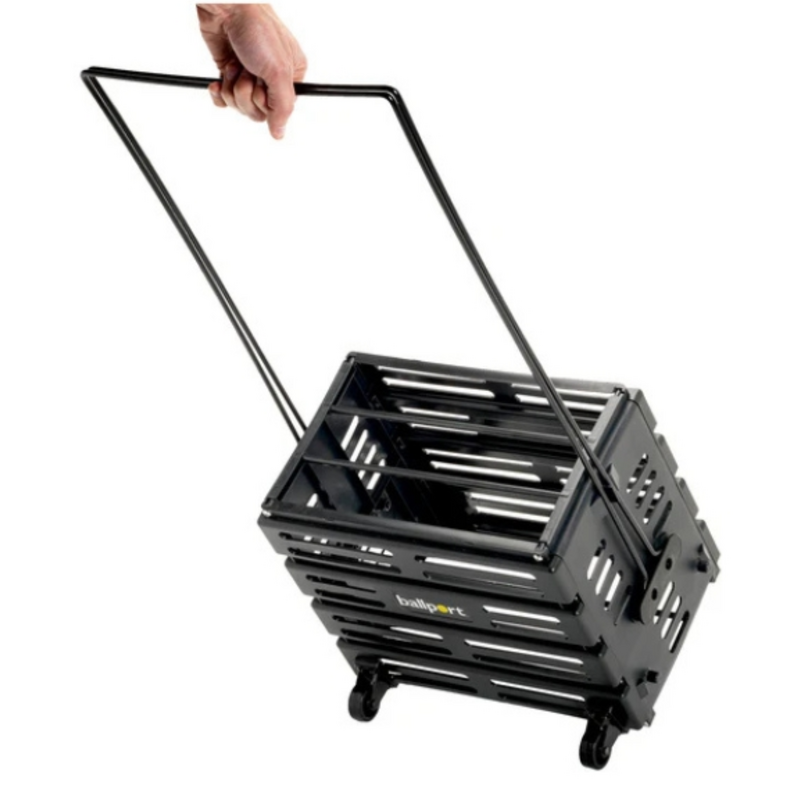 Tourna Deluxe Ballport with Wheels (80 Balls) - Black - main image