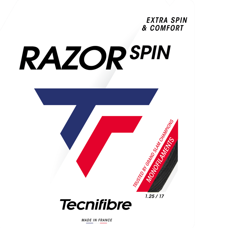 Tecnifibre Razor Spin Tennis String 12m Set- Carbon - main image