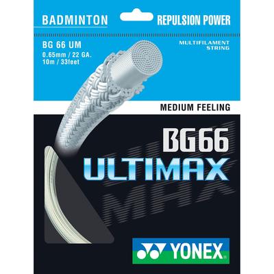 Yonex BG66 Ultimax Badminton String Set - White - main image