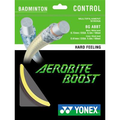 Yonex Aerobite Boost Badminton String Set - Grey/Yellow - main image