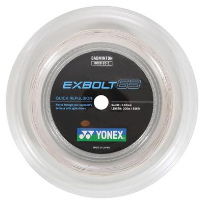 Yonex Exbolt 63 200m Badminton String Reel - White - main image