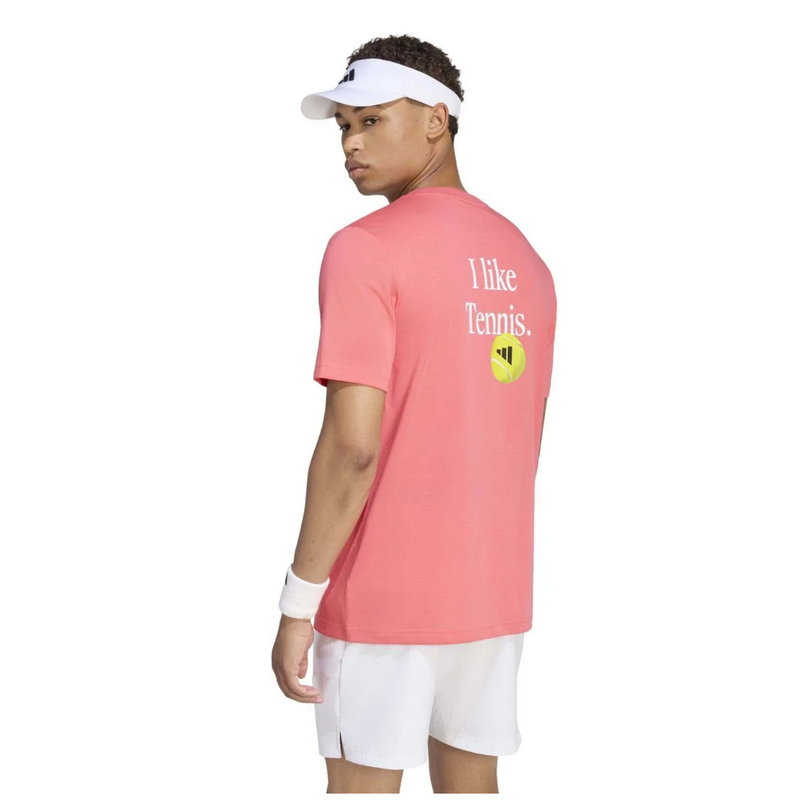 Adidas Mens Tennis Category Graphic T-Shirt - Pure Turbo - main image