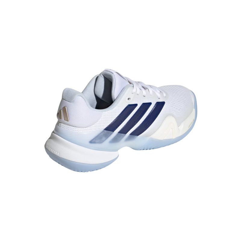 Adidas Womens Barricade 14 Tennis Shoes - Cloud White/Cyber Metallic/Dark Blue - main image