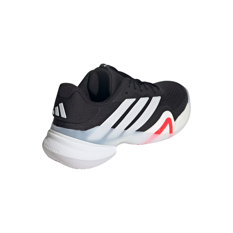 Adidas Mens Barricade 14 Clay Tennis Shoes - Core Black / Zero Metallic / Lucid Red - main image