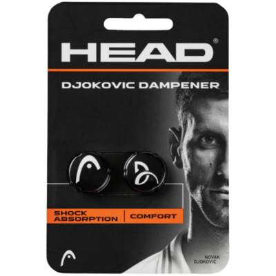 HEAD Djokovic Vibration Dampeners  (Pack of 2) - Black - main image