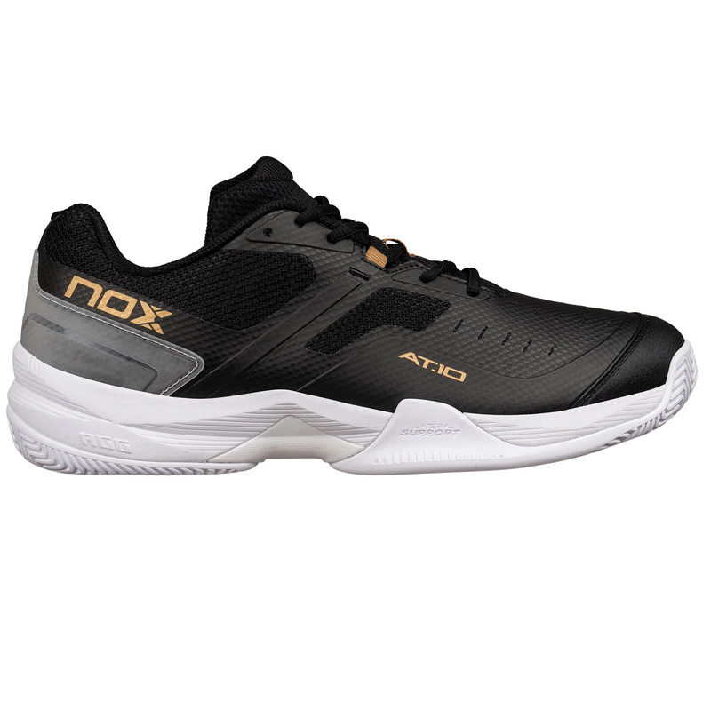 NOX Mens AT10 Pro Padel Shoes - Black/Gold - main image