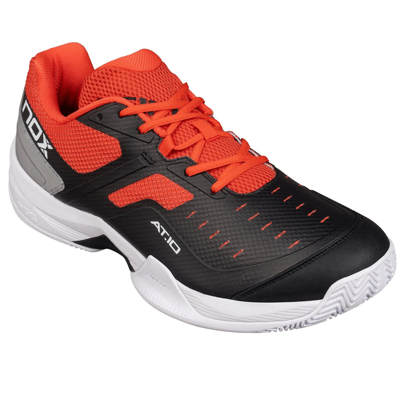 NOX Mens AT10 Pro Padel Shoes - Black/Red - main image
