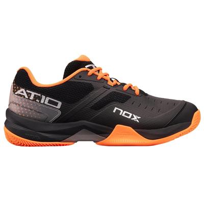 NOX Mens AT10 Padel Shoes - Black/Orange - main image