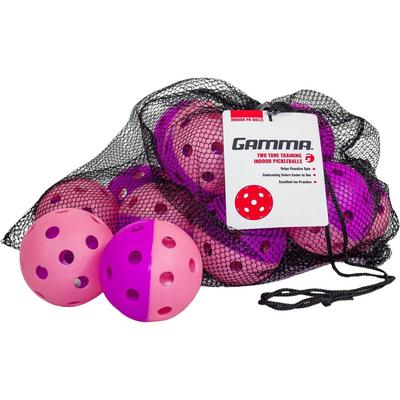 Gamma 2-Tone Indoor Pickleball Balls (6 Pack) - main image