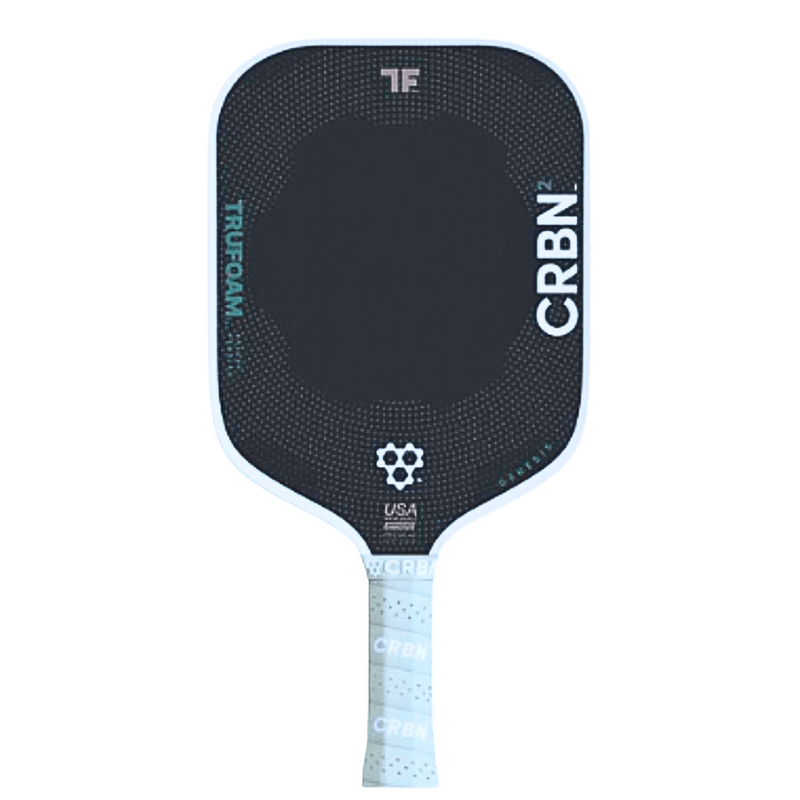 CRBN TruFoam Waves (Square) Pickleball Paddle - Grey/Black - main image