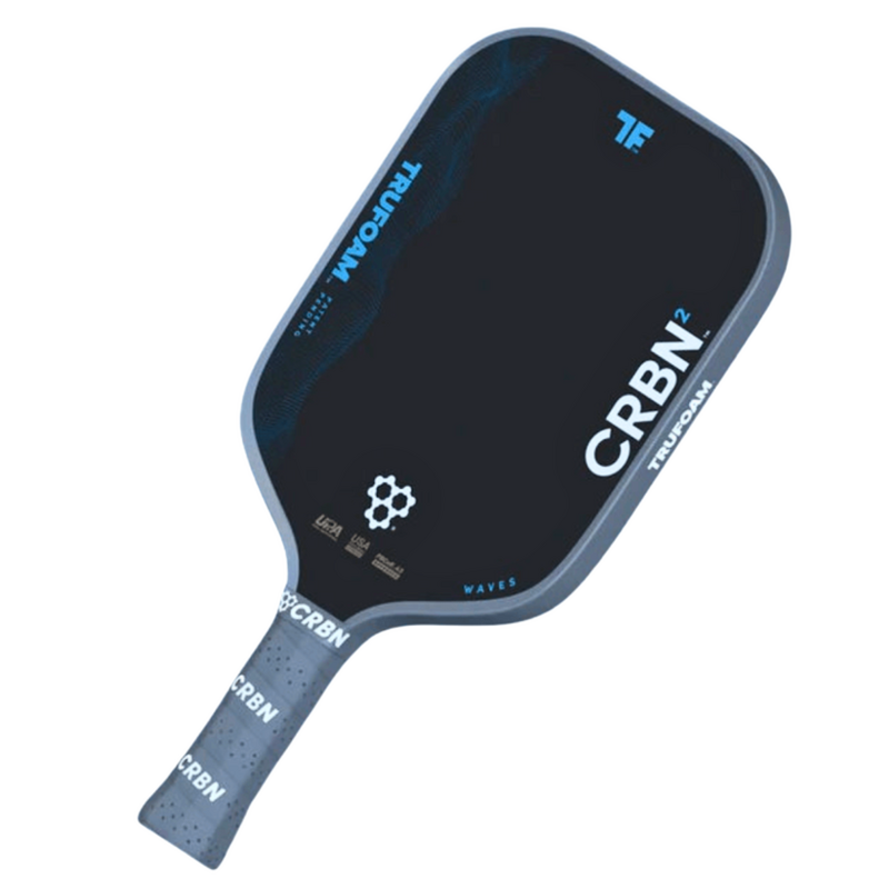 CRBN TruFoam Waves (Square) Pickleball Paddle - Grey/Black - main image