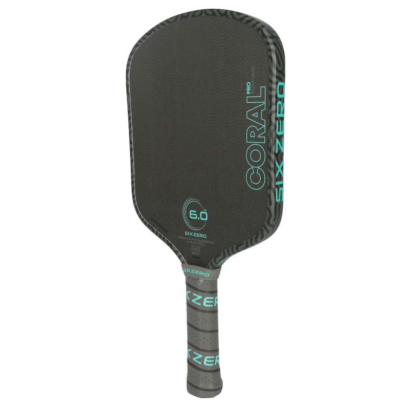 Six Zero Coral Pro Widebody 16mm Pickleball Paddle - Electric Blue - main image