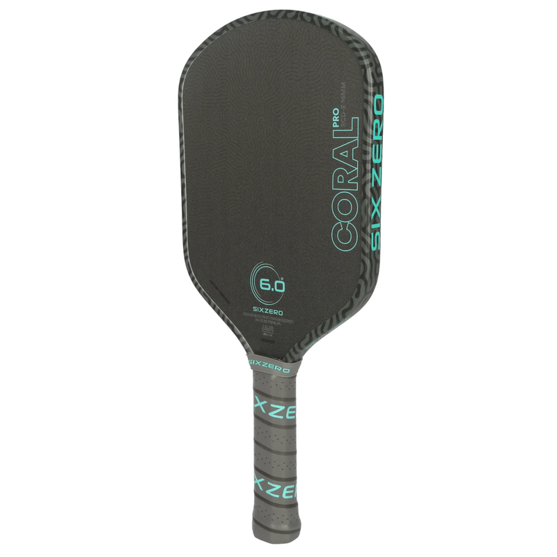 Six Zero Coral Pro Elongated 16mm Pickleball Paddle - Electric Blue - main image