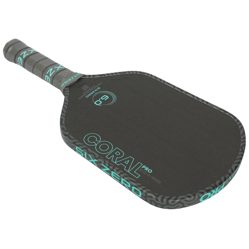Six Zero Coral Pro Elongated 16mm Pickleball Paddle - Electric Blue - main image