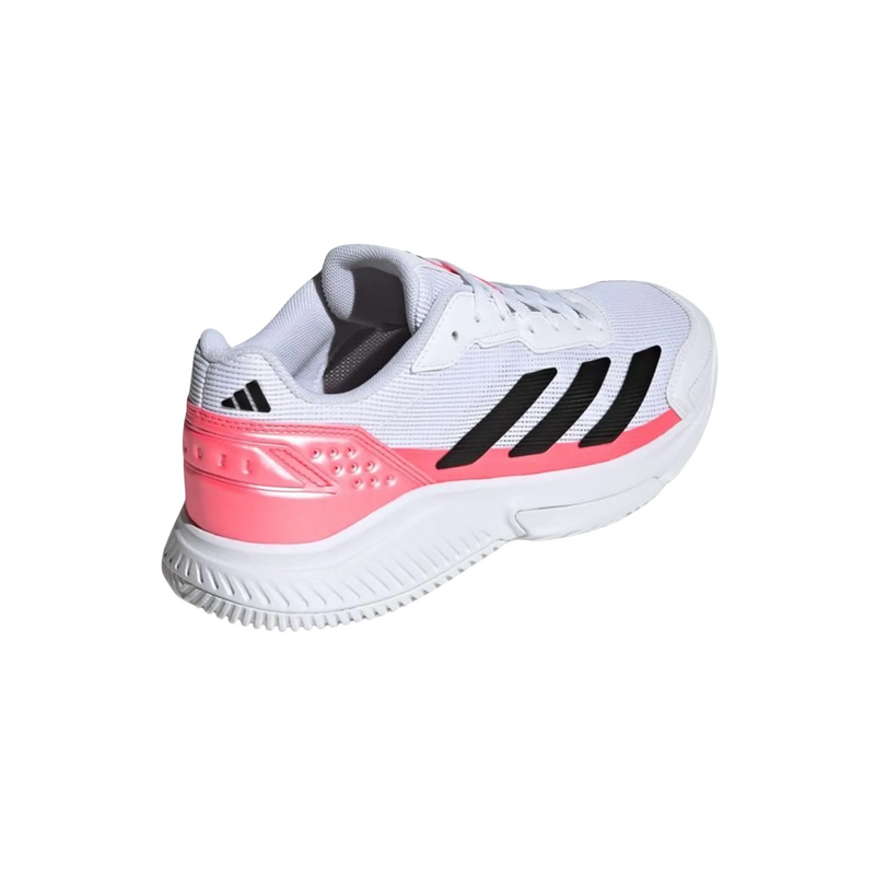 Adidas Mens Courtquick Padel Shoes - Cloud White/Solar Pink/Turbo Black - main image