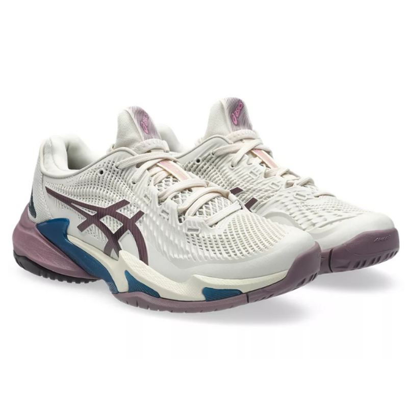 Asics Womens Court FF 3 Tennis Shoes - Soft Oat/Dusty Mauve - main image
