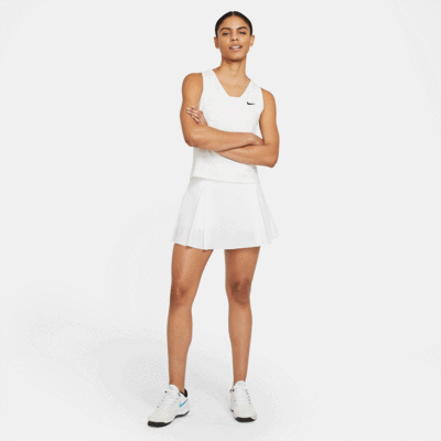 Nike Womens Club Pleated Tennis Skirt - White - main image
