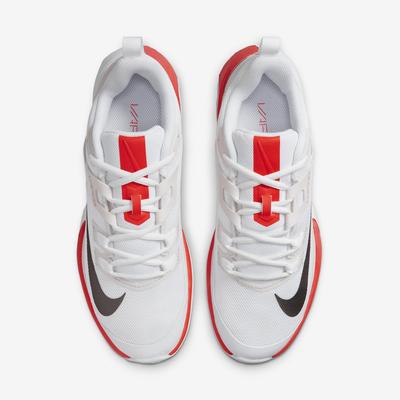 Nike Womens Vapor Lite Tennis Shoes - White/Bright Crimson - main image