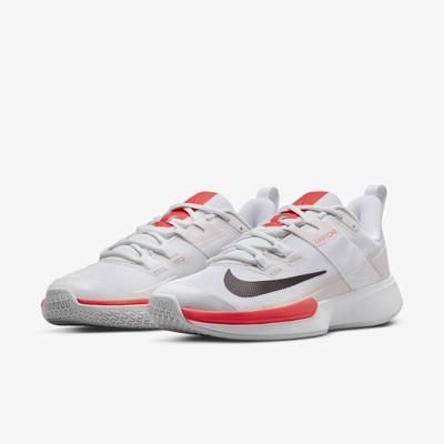 Nike Womens Vapor Lite Tennis Shoes - White/Bright Crimson - main image