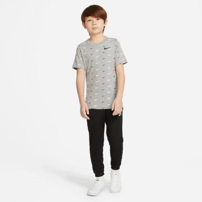 Nike Boys Sportswear T-Shirt - Grey/Black/White - main image