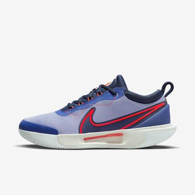 Nike Mens Zoom Pro Clay Tennis Shoes - Bright Crimson/Midnight Navy  - main image