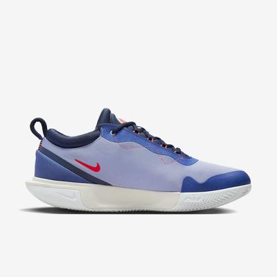 Nike Mens Zoom Pro Clay Tennis Shoes - Bright Crimson/Midnight Navy  - main image