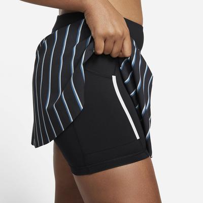 Nike Womens Club Stripe Tennis Skirt - Black - main image