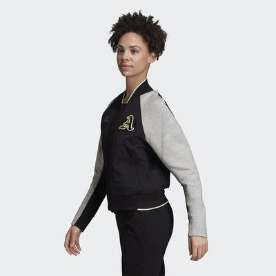 Adidas Womens New York Varsity Jacket - Black - main image