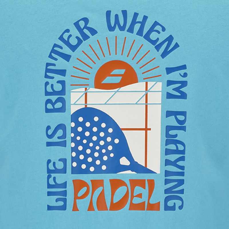 Babolat Mens Padel Perf Cotton Tee- Blue - main image