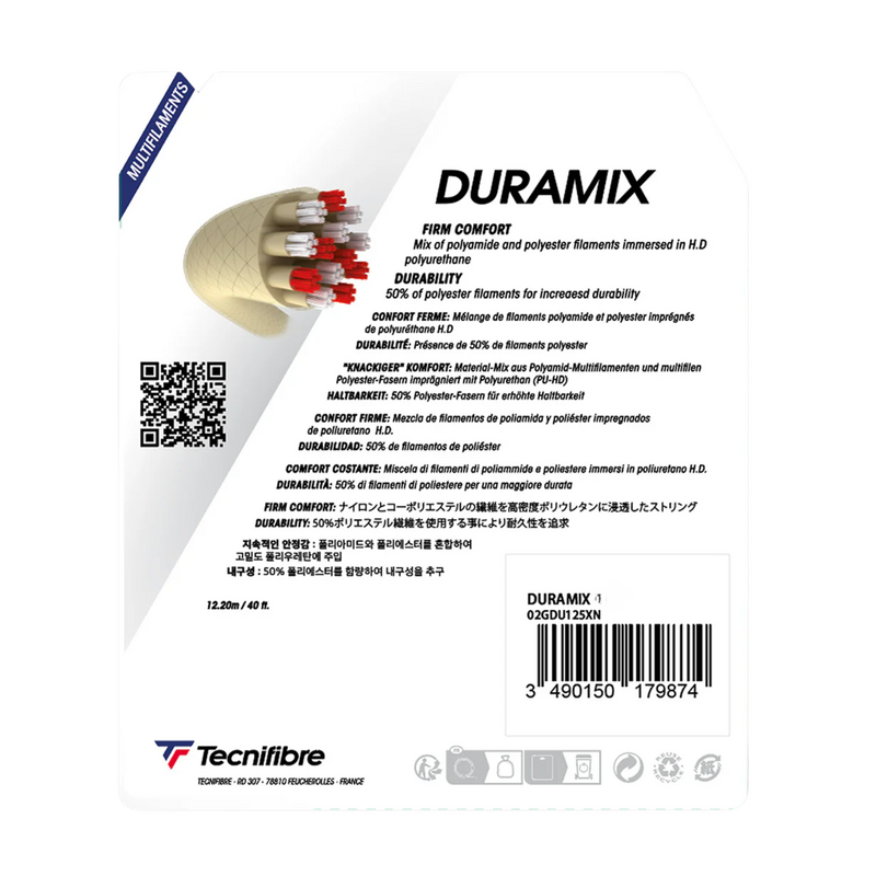 Tecnifibre Duramix Tennis String Set - Black - main image